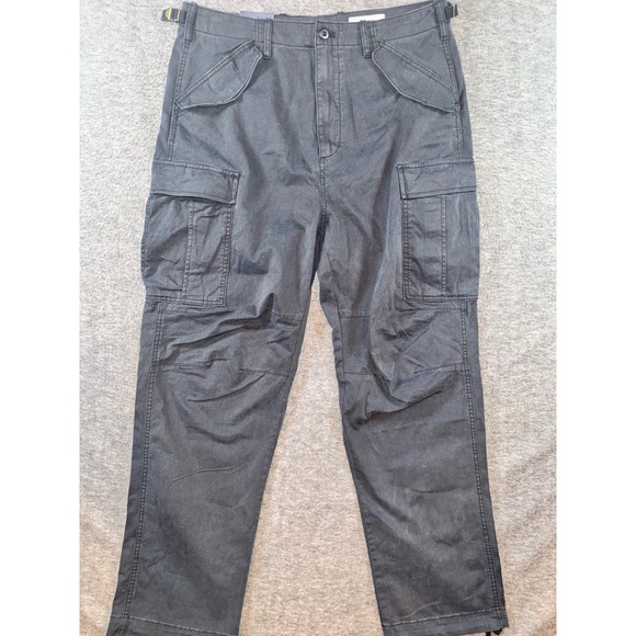 GAP Mens Relaxed Fit Cargo Pants Size 33x32 Gray Casual Utility Workwear NEW - Picture 1 of 9